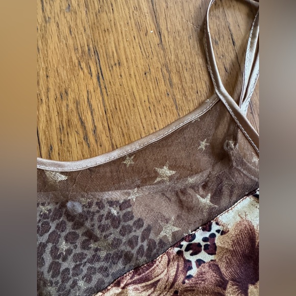 Y2K Vintage Satin Leopard Slip Dress - Picture 5 of 9